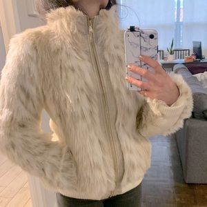 Guess fur jacket size small